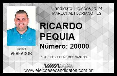 Candidato RICARDO PEQUIA 2024 - MARECHAL FLORIANO - Eleições