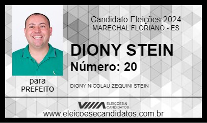 Candidato DIONY  STEIN 2024 - MARECHAL FLORIANO - Eleições