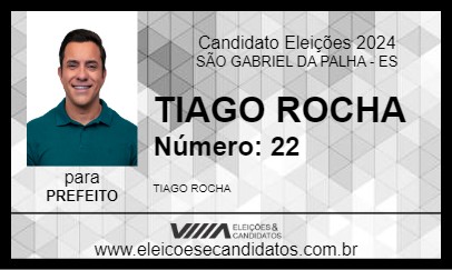 Candidato TIAGO ROCHA 2024 - SÃO GABRIEL DA PALHA - Eleições