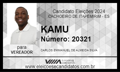 Candidato KAMU 2024 - CACHOEIRO DE ITAPEMIRIM - Eleições