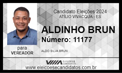 Candidato ALDINHO BRUN 2024 - ATÍLIO VIVÁCQUA - Eleições