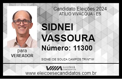 Candidato SIDNEI VASSOURA 2024 - ATÍLIO VIVÁCQUA - Eleições