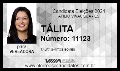 Candidato TÁLITA 2024 - ATÍLIO VIVÁCQUA - Eleições