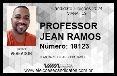 Candidato PROFESSOR JEAN RAMOS 2024 - VIANA - Eleições