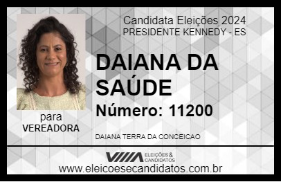 Candidato DAIANA TERRA 2024 - PRESIDENTE KENNEDY - Eleições