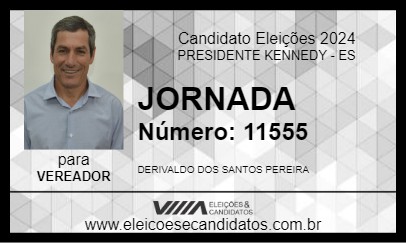 Candidato JORNADA 2024 - PRESIDENTE KENNEDY - Eleições