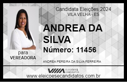 Candidato ANDREA DA SILVA 2024 - VILA VELHA - Eleições