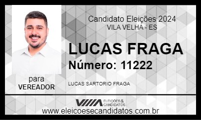 Candidato LUCAS FRAGA 2024 - VILA VELHA - Eleições