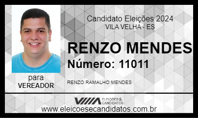 Candidato RENZO MENDES 2024 - VILA VELHA - Eleições