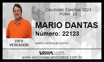 Candidato MARIO DANTAS 2024 - PIÚMA - Eleições