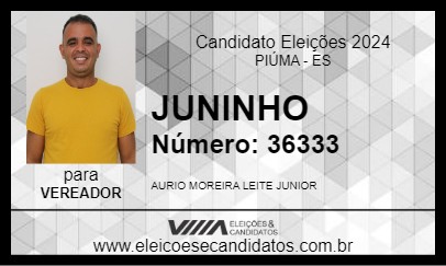 Candidato JUNINHO 2024 - PIÚMA - Eleições