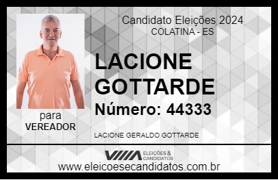 Candidato LACIONE GOTTARDE 2024 - COLATINA - Eleições