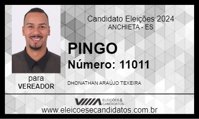 Candidato PINGO 2024 - ANCHIETA - Eleições