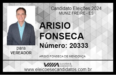 Candidato ARISIO FONSECA 2024 - MUNIZ FREIRE - Eleições