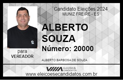 Candidato ALBERTO SOUZA 2024 - MUNIZ FREIRE - Eleições