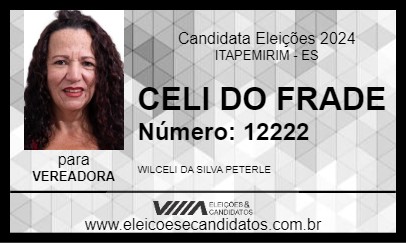 Candidato CELI DO FRADE 2024 - ITAPEMIRIM - Eleições