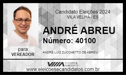 Candidato ANDRÉ ABREU 2024 - VILA VELHA - Eleições