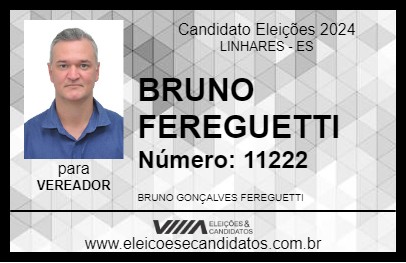 Candidato BRUNO FEREGUETTI 2024 - LINHARES - Eleições