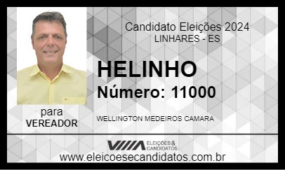 Candidato HELINHO 2024 - LINHARES - Eleições