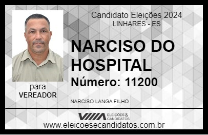 Candidato NARCISO DO HOSPITAL 2024 - LINHARES - Eleições