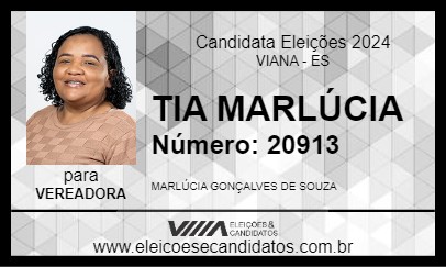 Candidato TIA MARLÚCIA 2024 - VIANA - Eleições