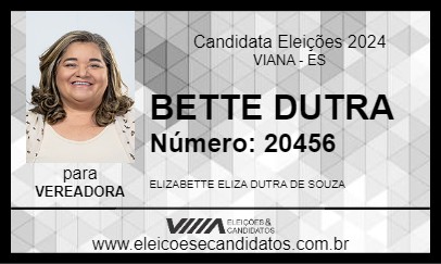 Candidato BETTE DUTRA 2024 - VIANA - Eleições