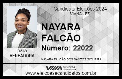 Candidato NAYARA FALCÃO 2024 - VIANA - Eleições