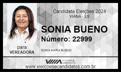 Candidato SONIA BUENO 2024 - VIANA - Eleições