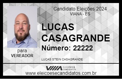 Candidato LUCAS CASAGRANDE 2024 - VIANA - Eleições