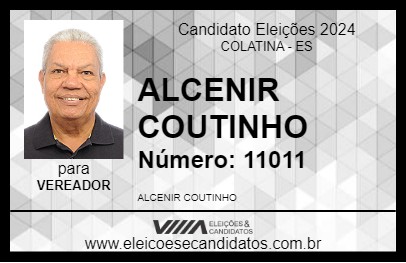 Candidato ALCENIR COUTINHO 2024 - COLATINA - Eleições