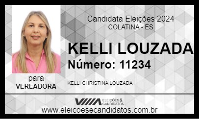 Candidato KELLI LOUZADA 2024 - COLATINA - Eleições