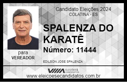 Candidato SPALENZA DO KARATÊ 2024 - COLATINA - Eleições