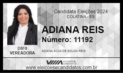 Candidato ADIANA REIS 2024 - COLATINA - Eleições