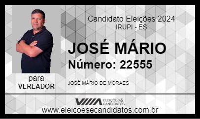 Candidato JOSÉ MÁRIO 2024 - IRUPI - Eleições