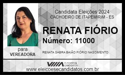 Candidato RENATA FIÓRIO 2024 - CACHOEIRO DE ITAPEMIRIM - Eleições