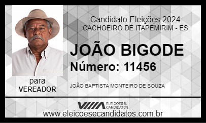 Candidato JOÃO BIGODE 2024 - CACHOEIRO DE ITAPEMIRIM - Eleições