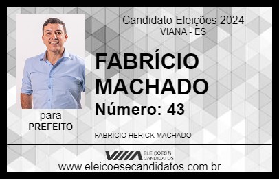 Candidato FABRÍCIO MACHADO 2024 - VIANA - Eleições