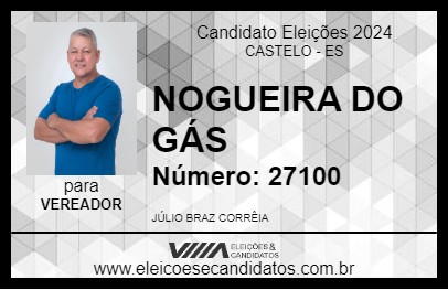 Candidato NOGUEIRA DO GÁS 2024 - CASTELO - Eleições