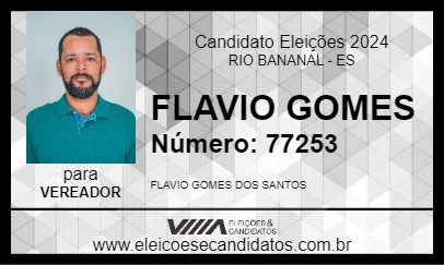 Candidato FLAVIO GOMES 2024 - RIO BANANAL - Eleições