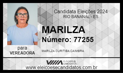 Candidato MARILZA 2024 - RIO BANANAL - Eleições