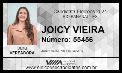 Candidato JOICY VIEIRA 2024 - RIO BANANAL - Eleições