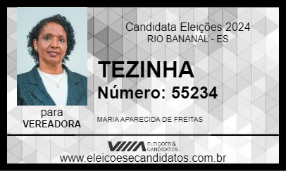 Candidato TEZINHA 2024 - RIO BANANAL - Eleições