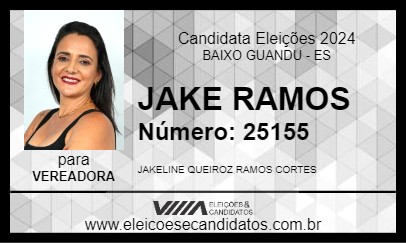 Candidato JAKE RAMOS 2024 - BAIXO GUANDU - Eleições