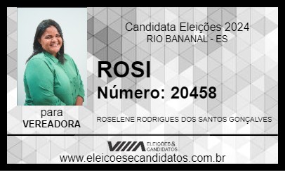 Candidato ROSI 2024 - RIO BANANAL - Eleições