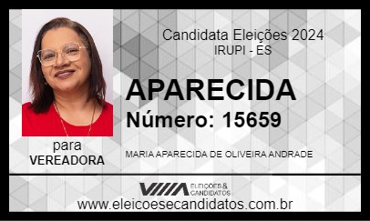 Candidato APARECIDA 2024 - IRUPI - Eleições