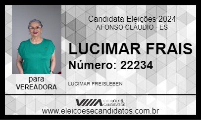 Candidato LUCIMAR FRAIS 2024 - AFONSO CLÁUDIO - Eleições