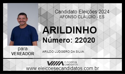 Candidato ARILDINHO 2024 - AFONSO CLÁUDIO - Eleições