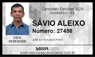 Candidato SÁVIO ALEIXO 2024 - GUARAPARI - Eleições