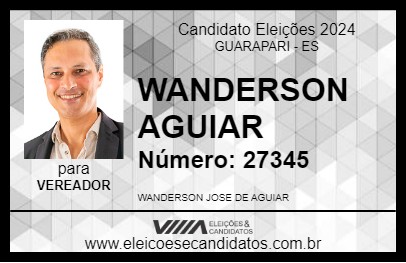 Candidato WANDERSON AGUIAR 2024 - GUARAPARI - Eleições