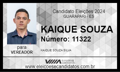 Candidato KAIQUE SOUZA 2024 - GUARAPARI - Eleições